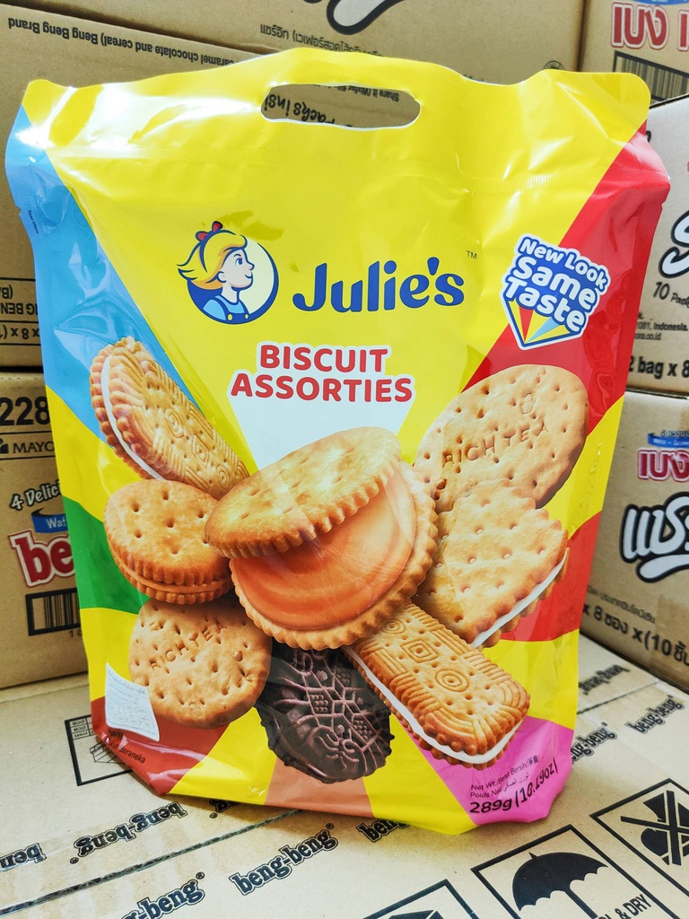 (2026) จูลี่ส์ บิสกิต แอสซอร์ททรีส์  289g/12 (ถุงหูหิ้ว)