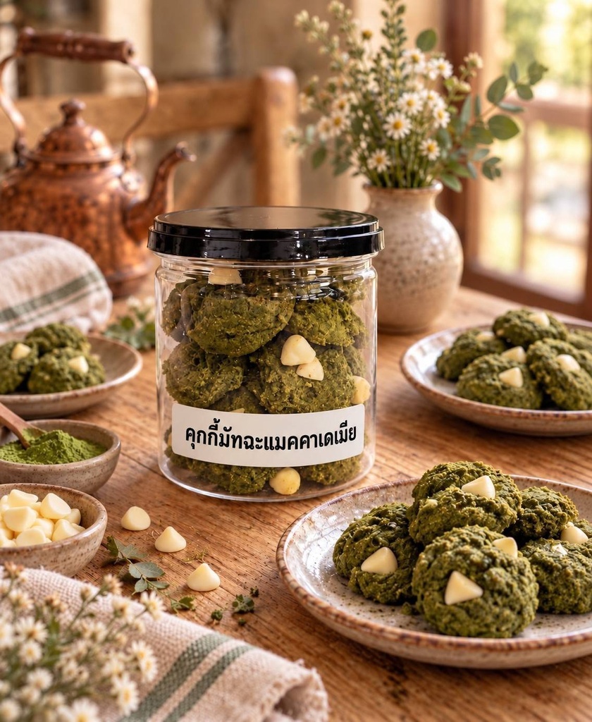 คุกกี้มัทฉะแมคคาเดเมีย *10pcs