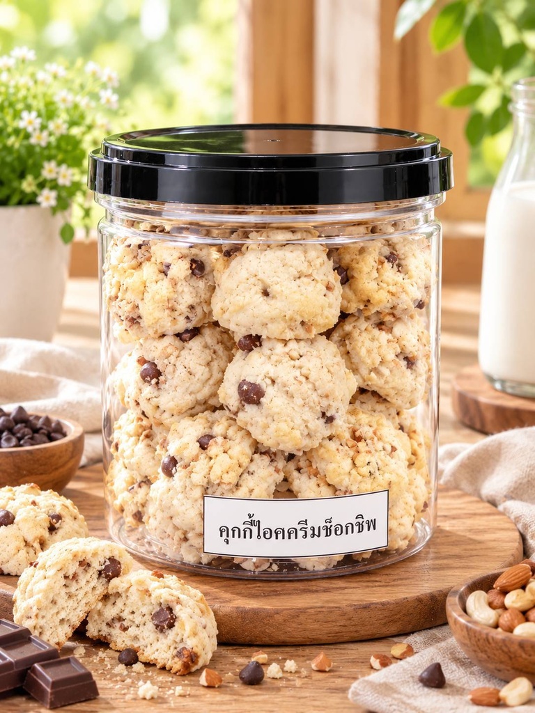 คุกกี้ไอศครีมช็อคชิพ*10pcs