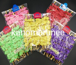 [bw13.] โบว์13mm ลายจุด1=100ชิ้น